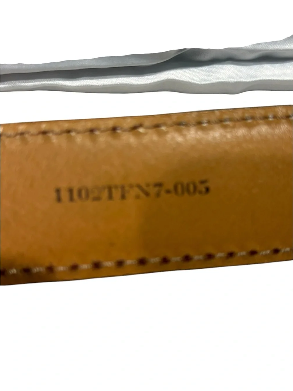 Trafalgar - Alston Men's Leather belt. Size 42. 35 mm. Gray Suede